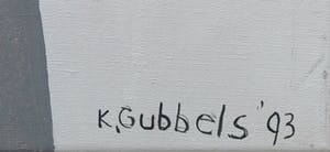 Klaas Gubbels - Olieverf op doek, Stilleven met koffiekan en fles - Ingelijst kopen? Bied vanaf 3000!