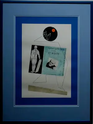 Buy Max Ernst - ingelijste litho: Hommage à Goerge Ribemont Dessaignes - 1972? Bid from 595!