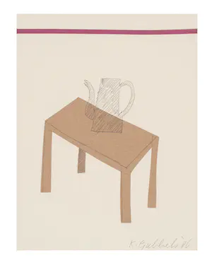 Klaas Gubbels - zt - mixed media (collage en tekening) - 1986 - unica kopen? Bied vanaf 395!