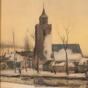 Hendrik Frauenfelder - Besneeuwd dorp kopen? Bied vanaf 175!