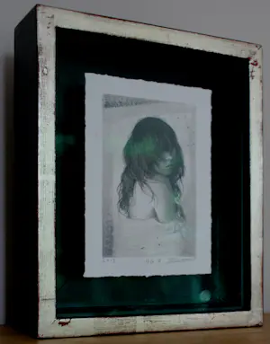 Roger Braun - Grafiet en acryl, ingelijst: achter glas V - 2013 kopen? Bied vanaf 395!