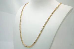 76 - Tijdloos 14 karaats geelgouden koningscollier 74 cm lang kopen? Bied vanaf 2100!