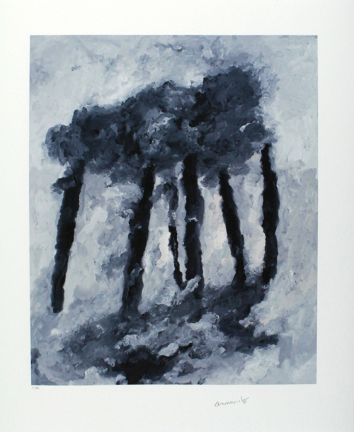 Armando - Waldstück 2017 - handgesigneerde Giclée op katoenpapier - oplage 30 verkocht voor € 159!