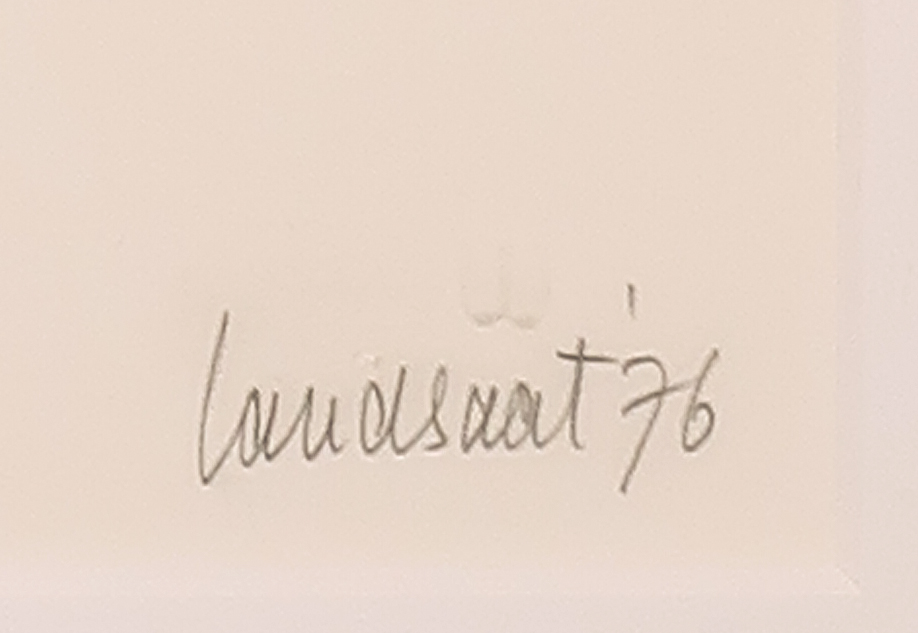 Hans Landsaat - Zeefdruk, Wanneer wordt de scheur een breuk? - Ingelijst kopen? Bied vanaf 35!