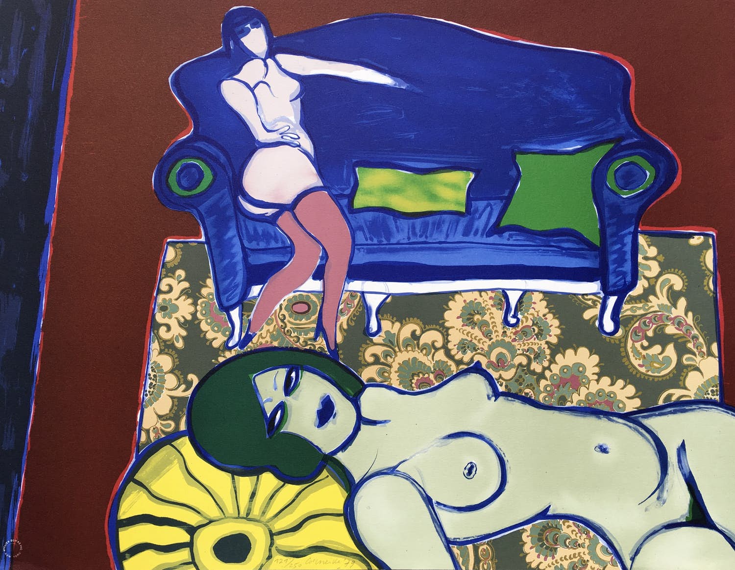 Corneille - litho ‘Le Divan Bleu’ - 1979 kopen? Bied vanaf 285!