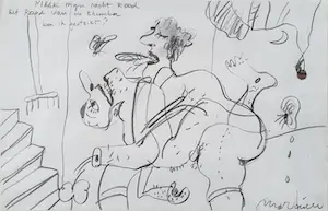 Anton Martineau - Unicum: 'Maak mijn nacht rood' (nieuw ingelijst!) kopen? Bied vanaf 170!