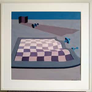 Kees Wuisman - Surrealistisch schaakbord verkocht voor € 50!