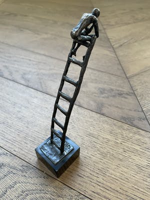 Corry Ammerlaan - "De Denker" - Beeldje Verbronsd kopen? Bied vanaf 30!