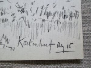 Niet of onleesbaar gesigneerd - Tekening Kortenhoef 1915 kopen? Bied vanaf 1!