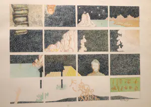 Theo Kley - Vierkante Vlakken Voorstelling uit Dienst voor rijks verspreide kunstvoorwerpen kopen? Bied vanaf 300!