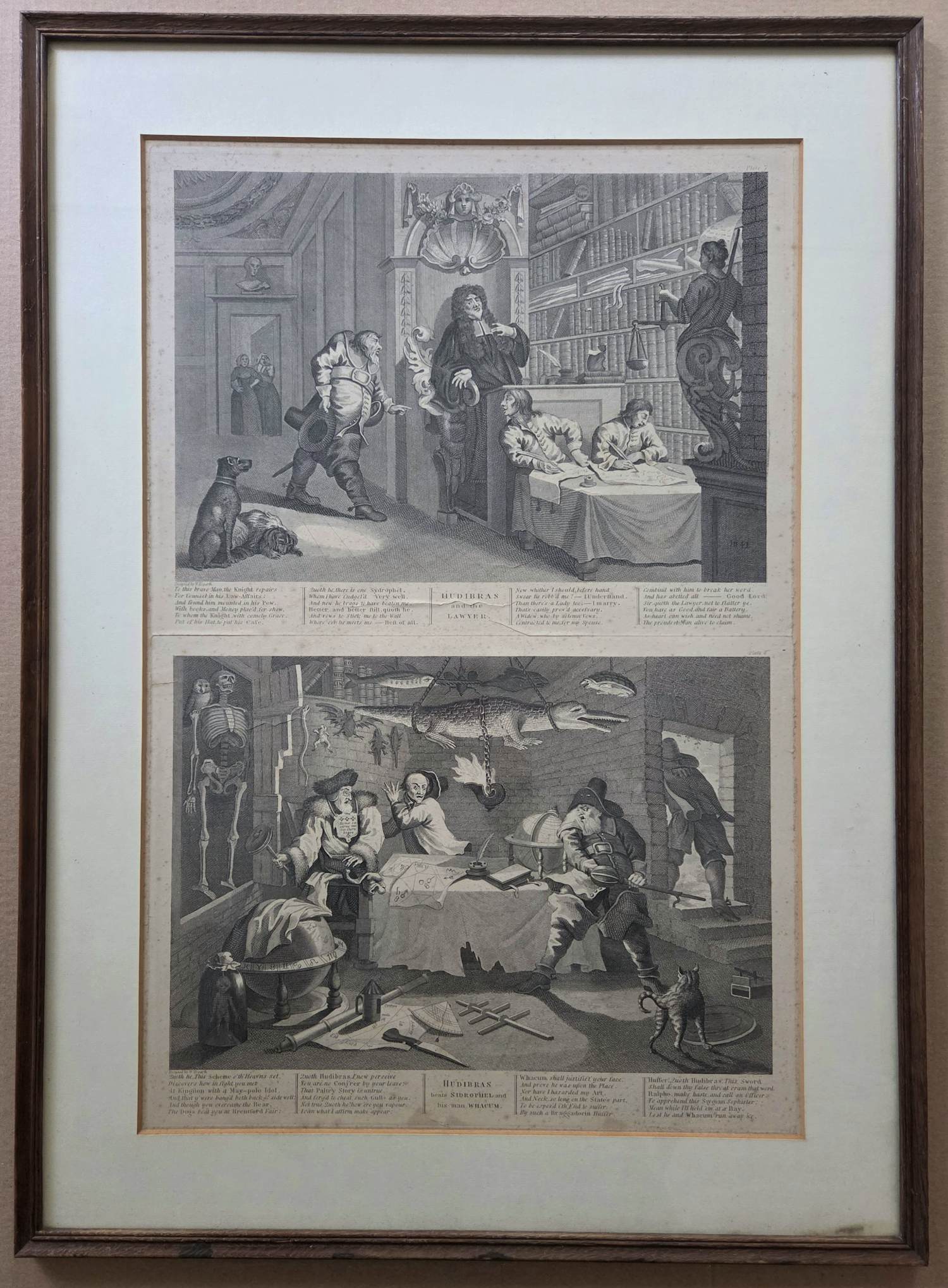 William Hogarth - Hadrubas. Twee gravures. kopen? Bied vanaf 49!