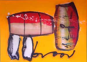 Herman Brood - Dog ( origineel schilderij) verkocht voor € 3950!