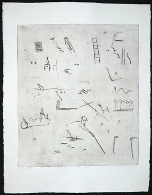 Henk Visch - Ets, Plaats bepalend kopen? Bied vanaf 1!