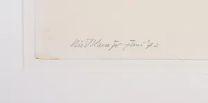 Nic Blans (jr.) - Potloodtekening, Witte stoel kopen? Bied vanaf 1!