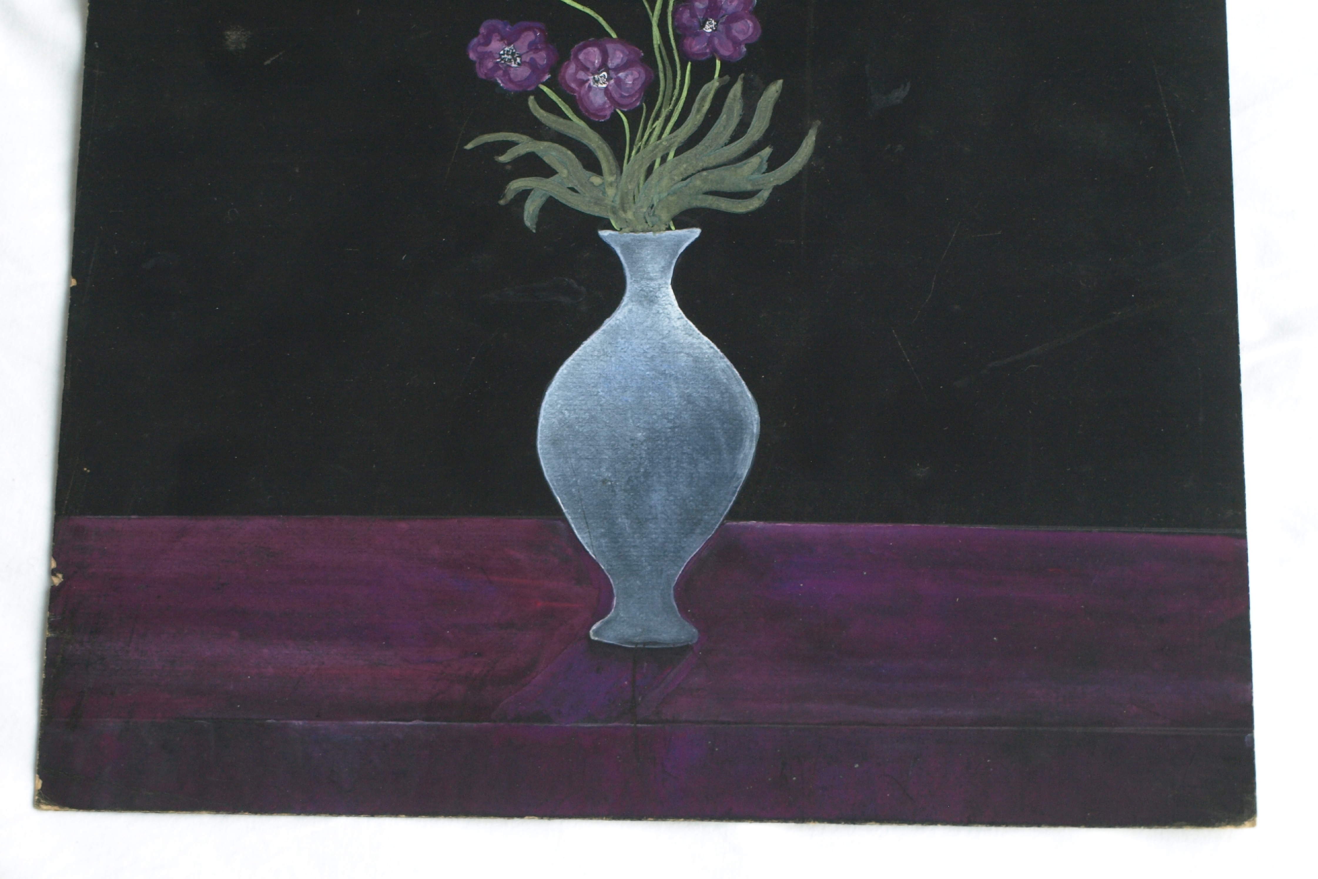 Bernard Canter - Bloemen in een vaas , Bloemstilleven - Olieverf op karton – ca 1940 kopen? Bied vanaf 30!