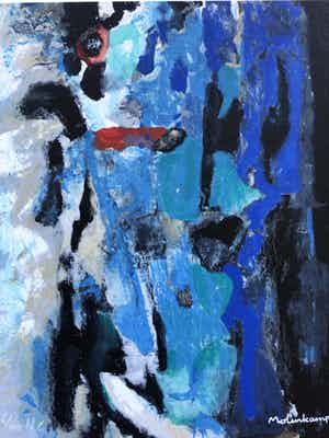 Nico Molenkamp - Zeefdruk, Z.T. Blauw verkocht voor € 45!