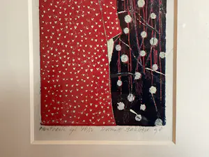 Dianne Bakker - Houtsnede - Vrouw in Kimono kopen? Bied vanaf 85!