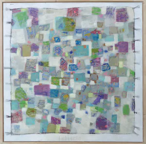 Andrea Letterie - Acryl op doek, Lappendeken - Ingelijst (Groot) kopen? Bied vanaf 100!