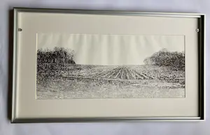 Niet of onleesbaar gesigneerd - tekening van landschap op papier - Sylvi Sluijter (zie uitleg) - 1990 kopen? Bied vanaf 1!
