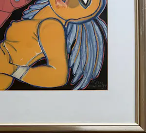 Corneille - Compositie met vrouw, vogel en boom, kleurenlitho kopen? Bied vanaf 385!