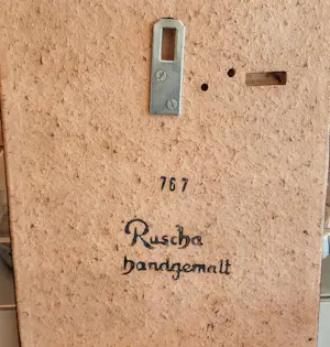 Ruscha - Wandbild Keramikplatte Bunter Hahn Handbemalt aus den 60er/70er Jahren kopen? Bied vanaf 89!