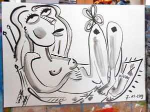 Annelies van Biesbergen - Girl with Butterfly kopen? Bied vanaf 15!