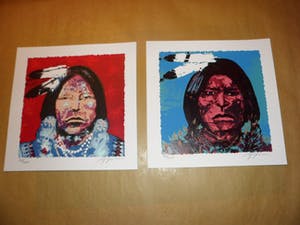 Espen Hagen - LOT van TWEE Zeefdrukken van ESPEN HAGEN kopen? Bied vanaf 45!