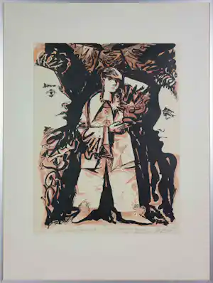 Toon Wegner - Steendruk, Les enfants du paradis - Ingelijst verkauft für € 50!