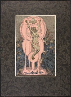 Alfred Ost - Litho, Dichter bij U mijn God! uit Oorlogsindrukken uit Vlaanderen kopen? Bied vanaf 1!
