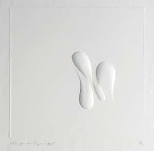 Harry van Kuyk - Reliëfdruk, Zonder titel verkocht voor € 70!