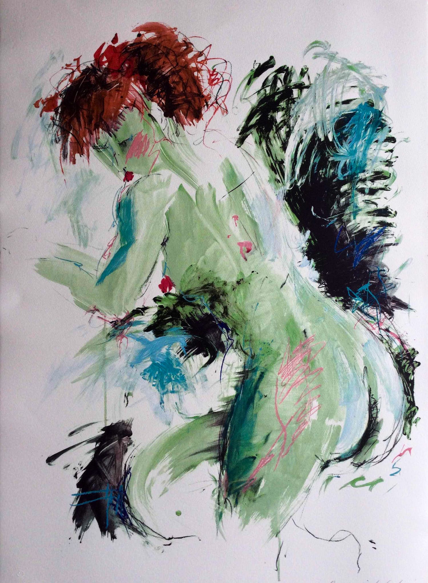 Annemarie de Groot - Subtiel naakt | Grote kleuren zeefdruk verkocht voor € 39!