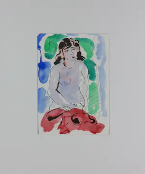 Marc Jonk - Set van vier mooie aquarellen - Vrouwelijk naakt kopen? Bied vanaf 120!