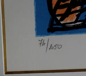 Corneille - Ingelijste zeefdruk: Trois images d'un été - 1992 kopen? Bied vanaf 249!