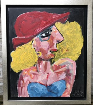 Martin van Wordragen - Olieverf op doek - Pitspoes (60x50) kopen? Bied vanaf 350!