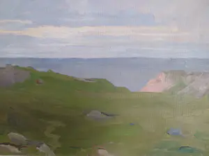 Frederika Broeksmit - Noors landschap - schilderij - kopen? Bied vanaf 45!