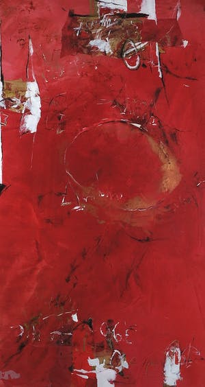 Niet of onleesbaar gesigneerd - Gemengde techniek, Zonder titel - Ingelijst (Zeer Groot) kopen? Bied vanaf 1!