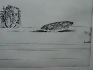 Simon Koene - Ets , Meisje aan tafel - 1977 kopen? Bied vanaf 1!