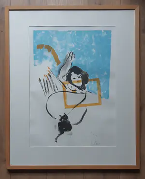 Hugo Claus - Model met zwarte kat kopen? Bied vanaf 170!