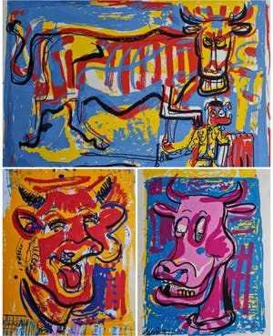 Peter Klashorst - Lot van 3 zeefdrukken - gesigneerd kopen? Bied vanaf 1!
