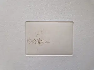 Mira den Hartog - magnifieke droge naald Ets "naakt aan waterkant" - zeer kleine oplage (10) kopen? Bied vanaf 38!