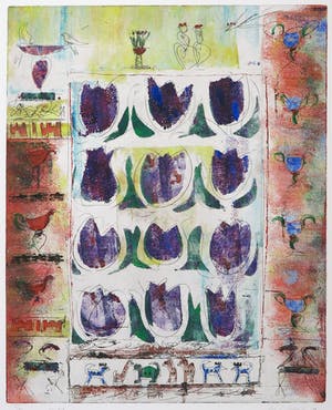 Lia van Leeuwen - Kleurenets, Zonder titel nr. 957 kopen? Bied vanaf 1!