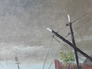 Niet of onleesbaar gesigneerd - Havenzicht - Boten aan de Steiger kopen? Bied vanaf 1!