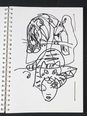 Anton Vrede - Schetsboek 1986 - 1987 (oplage) met originele omslag kopen? Bied vanaf 35!