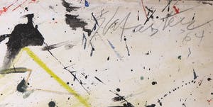 Ger Lataster - Grote expressieve compositie in groen en rood uit 1964 - Ingelijst kopen? Bied vanaf 1250!