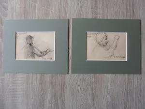 Hendrik David Schild - 2 Potloodtekeningen een van Cornelis Koppenol de andere is mijn onbekend. kopen? Bied vanaf 25!
