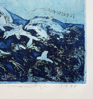 Jan Montyn - Dolfijnen, aquatint ets kopen? Bied vanaf 1!