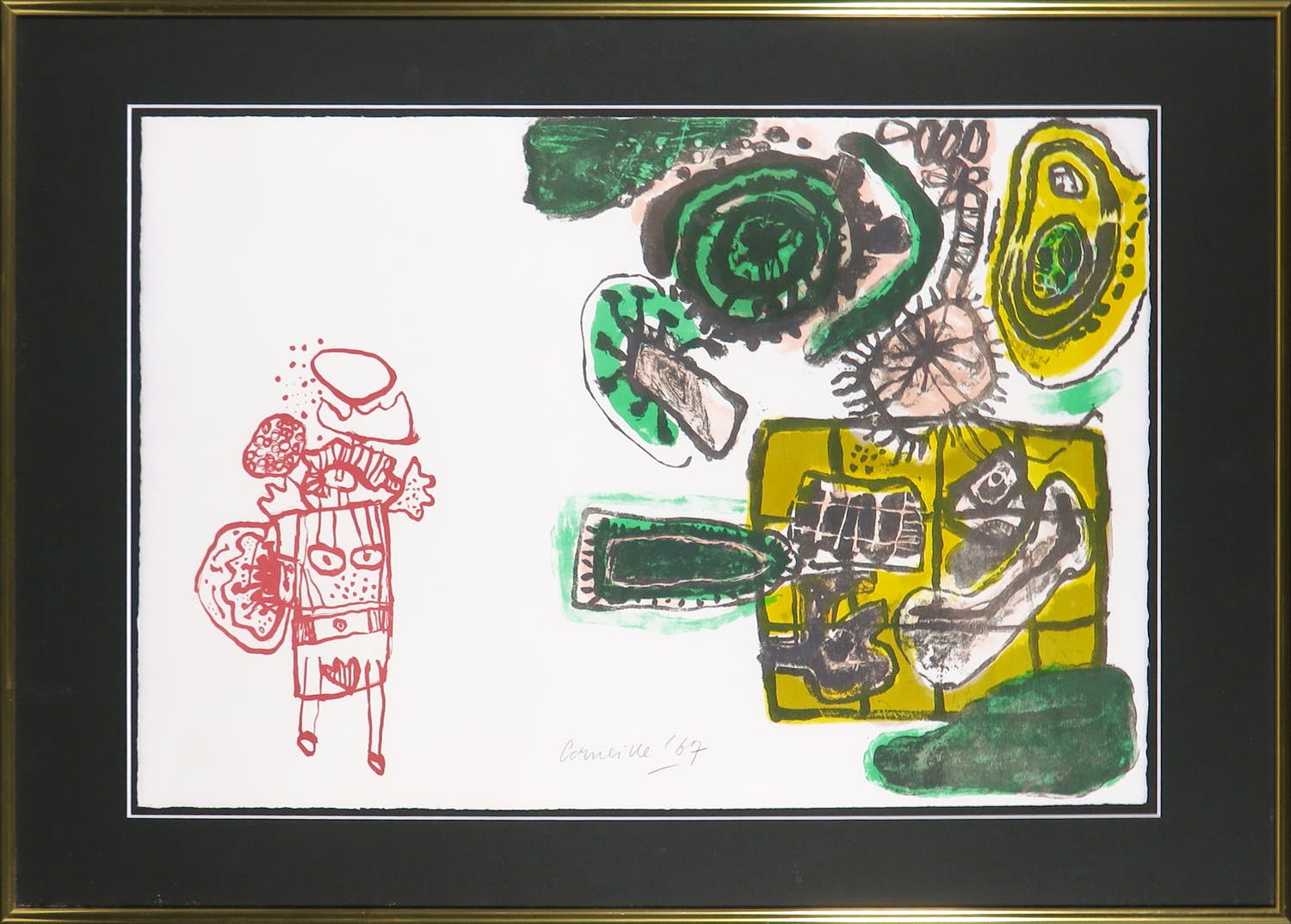 Corneille - Litho uit de serie Femmes de nuit et d'aube - Ingelijst (+ originele map!) kopen? Bied vanaf 1!