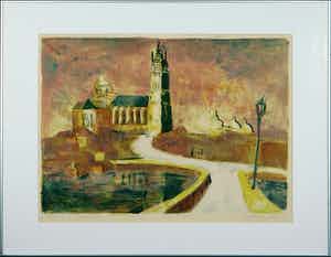 Jeroen Hermkens - Litho, Sulamanta II- Ingelijst verkocht voor € 50!