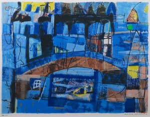 Anneke Peereboom - Zeefdruk, Zonder titel - Ingelijst kopen? Bied vanaf 40!