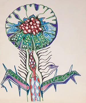 Joe Wols - Lot van drie stiftekeningen, Natuur kopen? Bied vanaf 1!